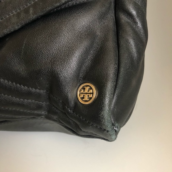 Tory Burch 797 Quilted Lambskin Satchel Bag, Black - Picture 3 of 8